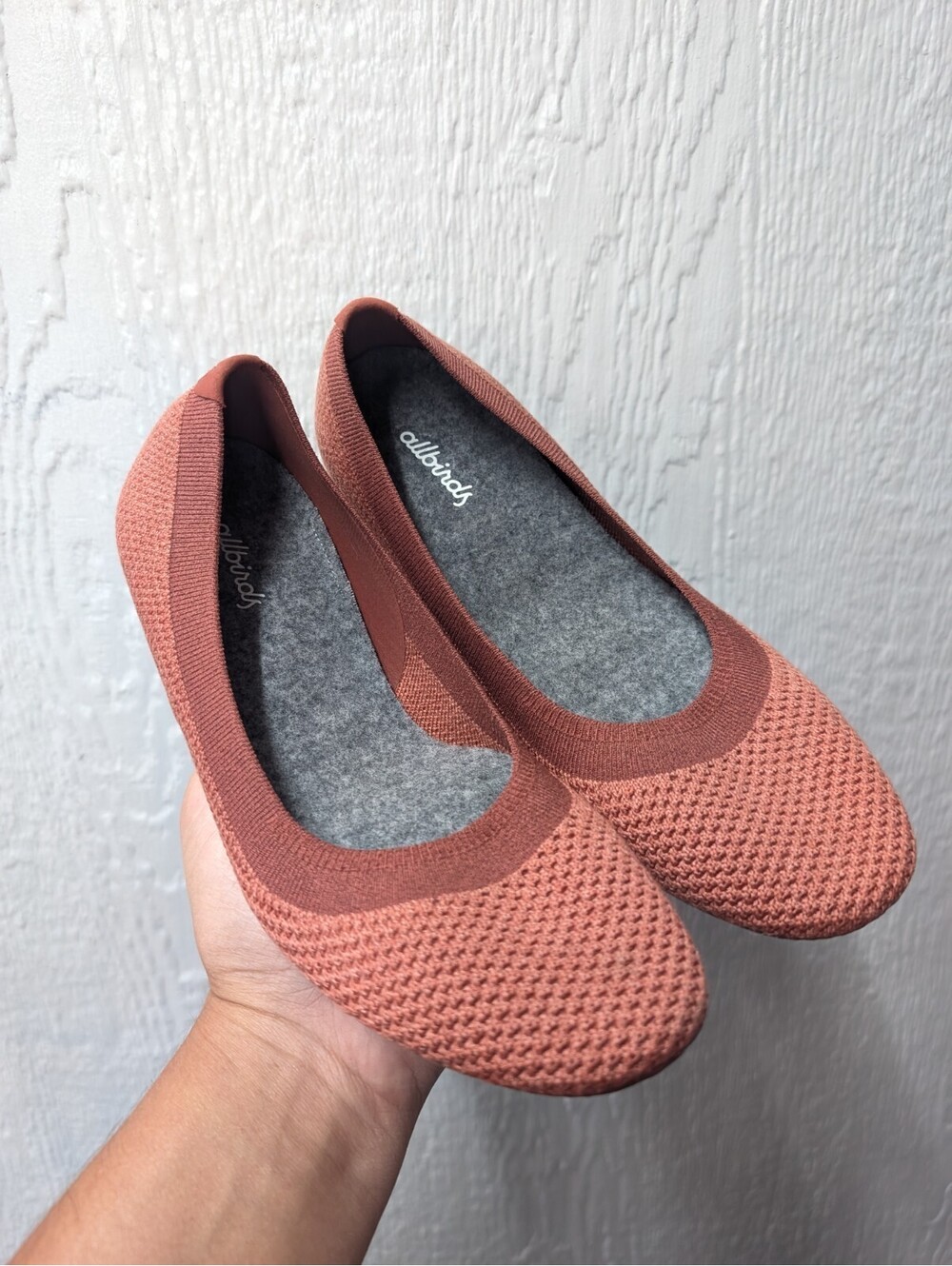 NEW Allbirds TB Tree Breezers Womens Ballet Sunkissed Red Spice Flats Slip On W8